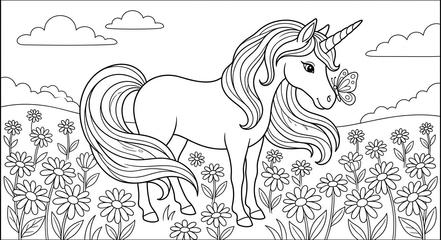 Unicorn birthday for Emma